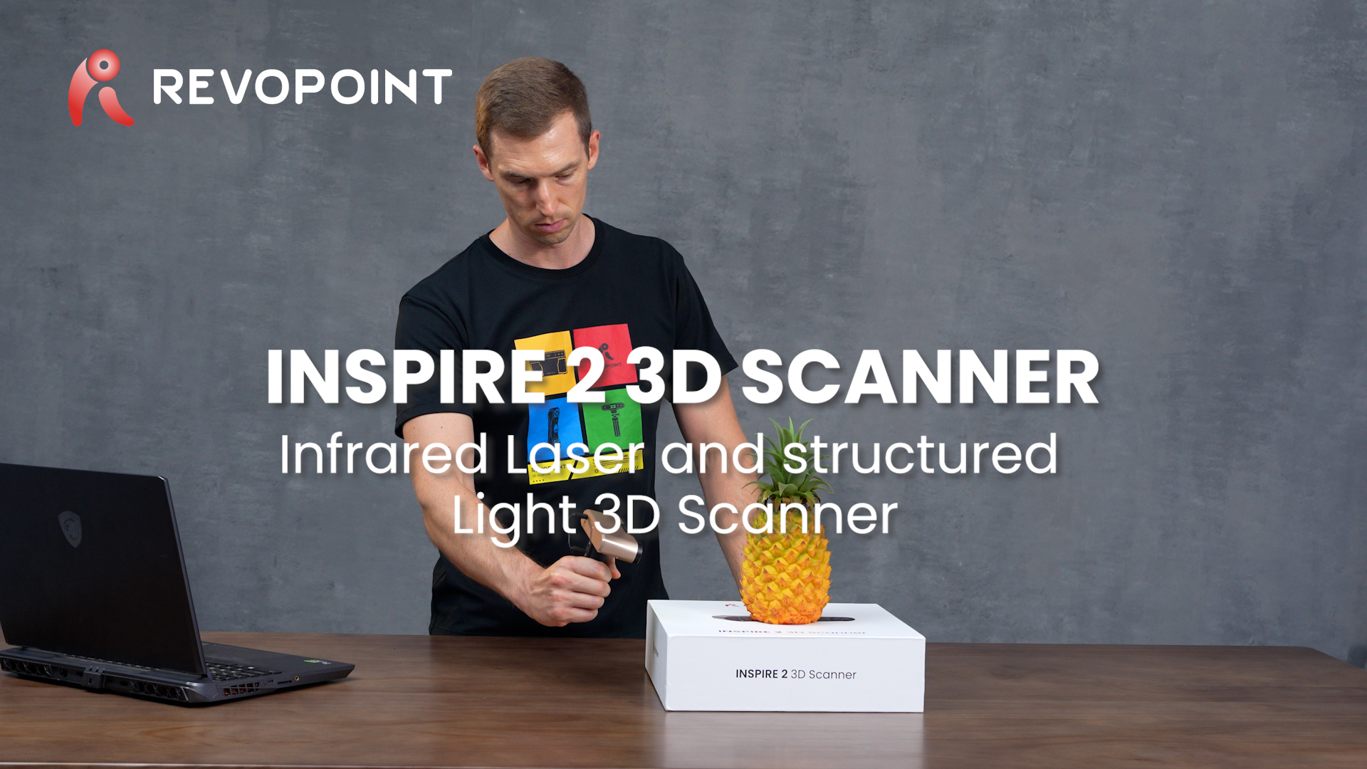 Revopoint INSPIRE 2 3D Scanner for 3D Printing, Up to 0.03mm
